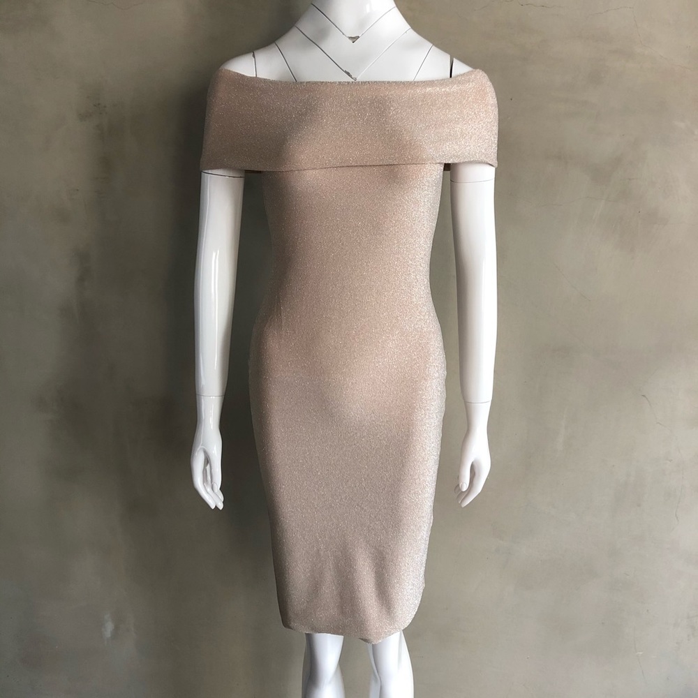 Meshki | NWT Off The Shoulder Shimmer Dress